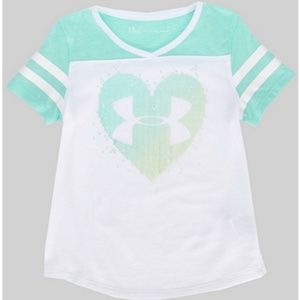 Under Armour Girls T-Shirt Stud Heart